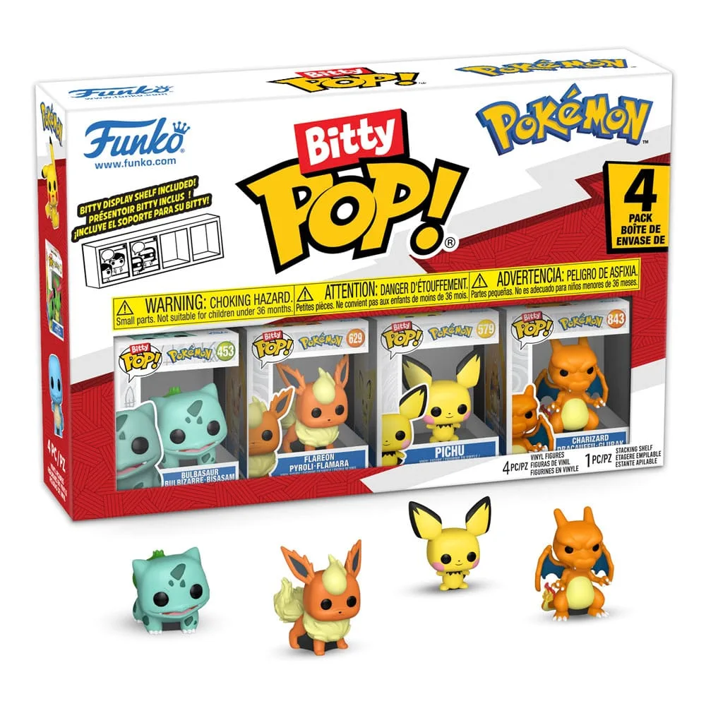Pokémon Vinyl Figures – Bitty Pop Series 3 4-Pack 2 cm