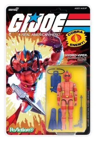 GI Joe Action Figure – ReAction+ Hydro Viper Comic 10 cm