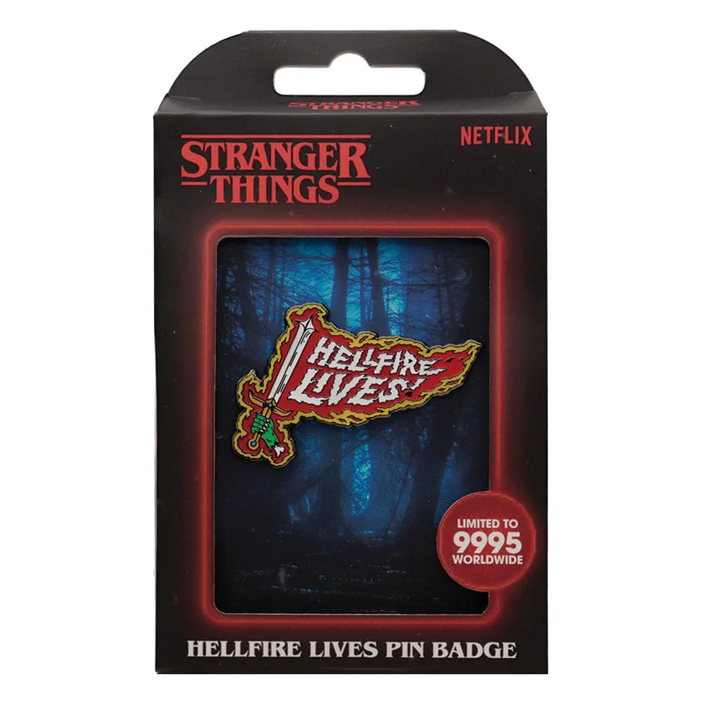 Stranger Things Pin Badge – Hellfire Lives Limited Edition 3