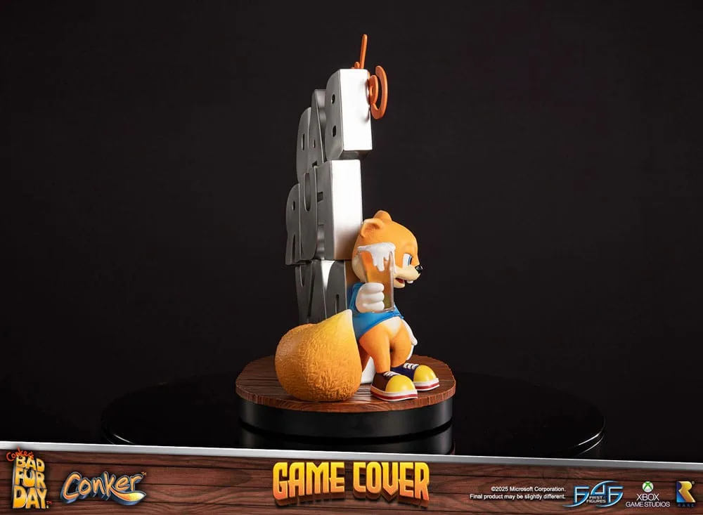 Conker’s Bad Fur Day Statue – Game Cover 45 cm 7