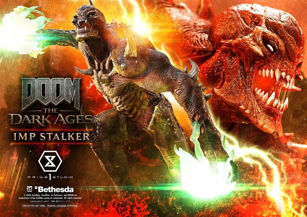 DOOM The Dark Ages Statue – Imp Stalker Bonus Version 77 cm 2