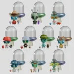 Abducted Mini Figures – Series 1 Blind Box Display of 9 9 cm 3