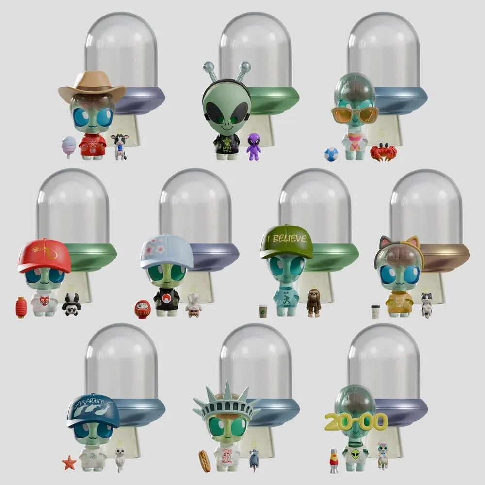 Abducted Mini Figures – Series 1 Blind Box Display of 9 9 cm 3