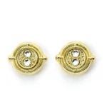 Harry Potter Earrings – Gold Plated Time Turner 10 mm 1