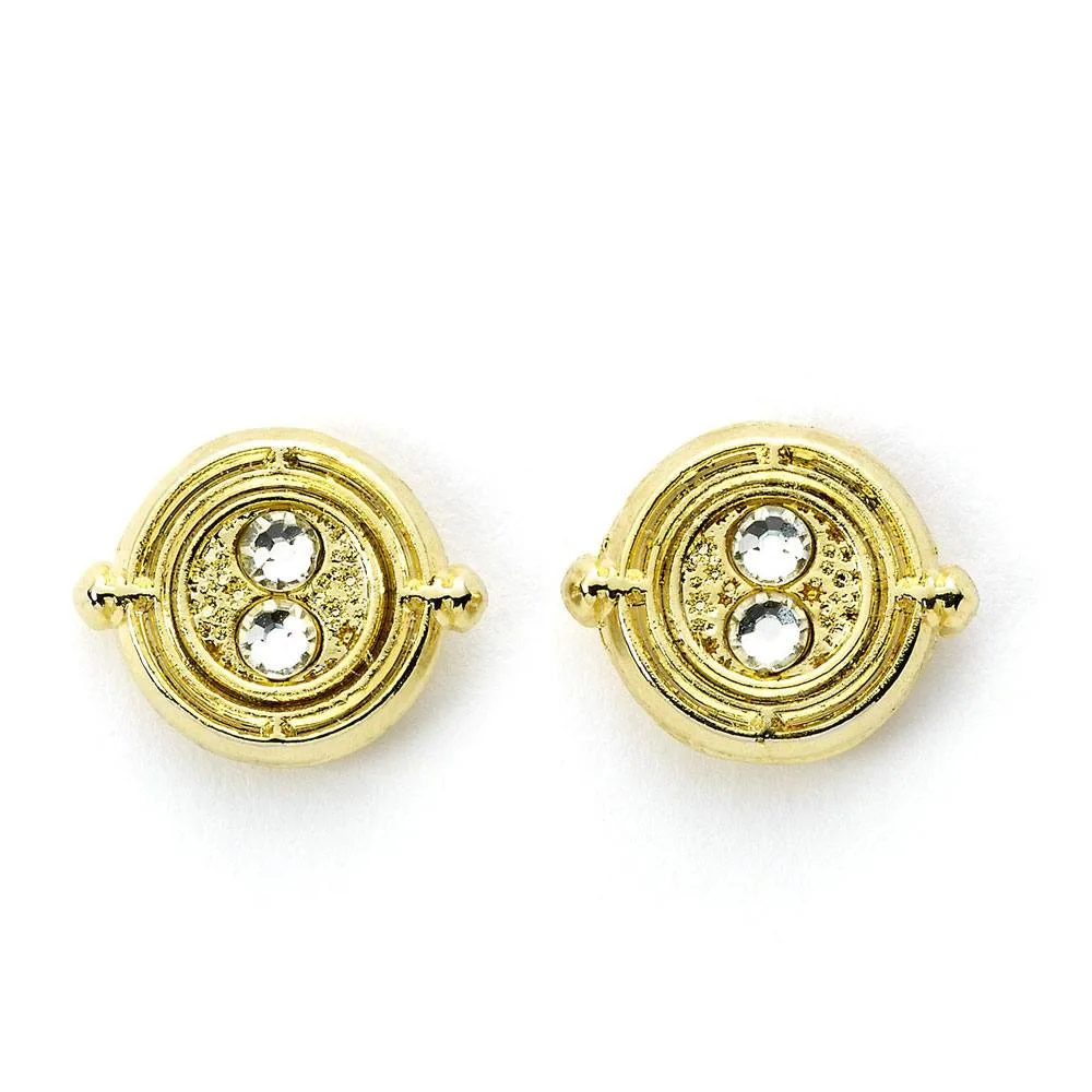 Harry Potter Earrings – Gold Plated Time Turner 10 mm