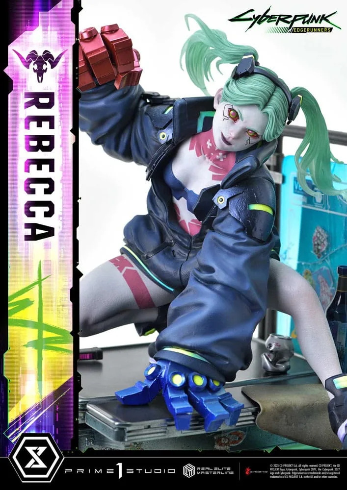 Cyberpunk Edgerunners Statue – Rebecca 1/4 Scale 54 cm 24