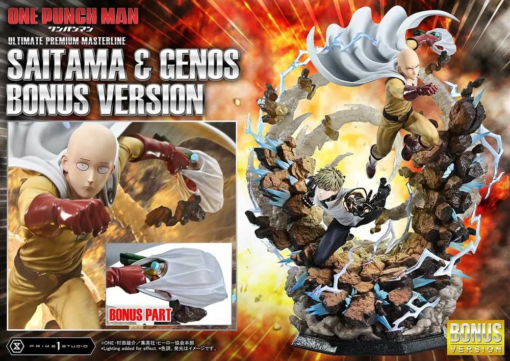 One-Punch Man Statue – Saitama & Genos DX Bonus 73 cm 2