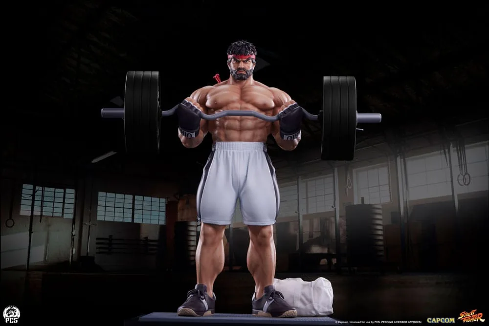 Street Fighter Statue – Ryu Battle Edition Powerlifting 53 cm 3