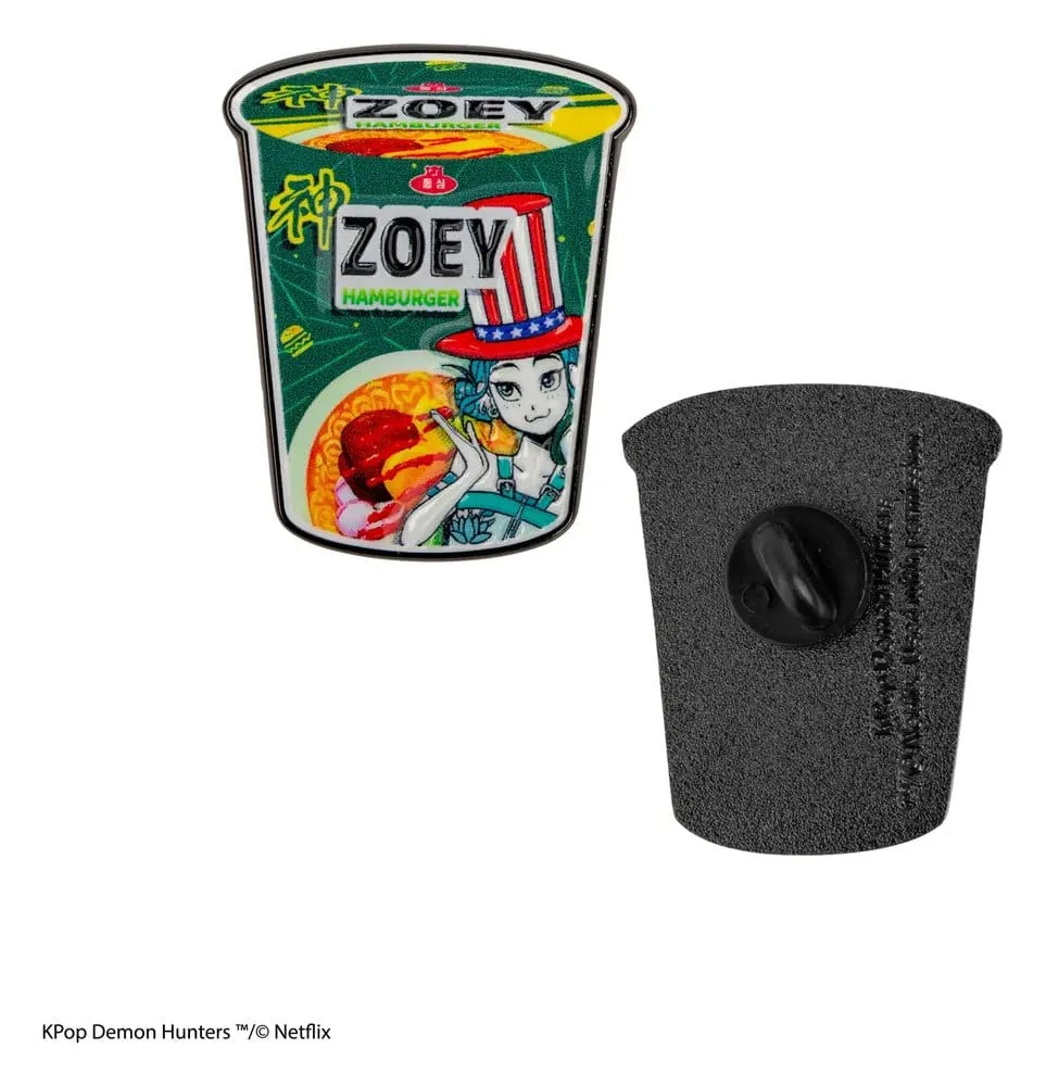 KPop Demon Hunters Pin – Zoey Hamburger Noodles 2