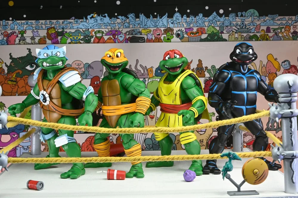 TMNT Action Figures – Stump Wrestling Turtles 4-Pack 18 cm 13