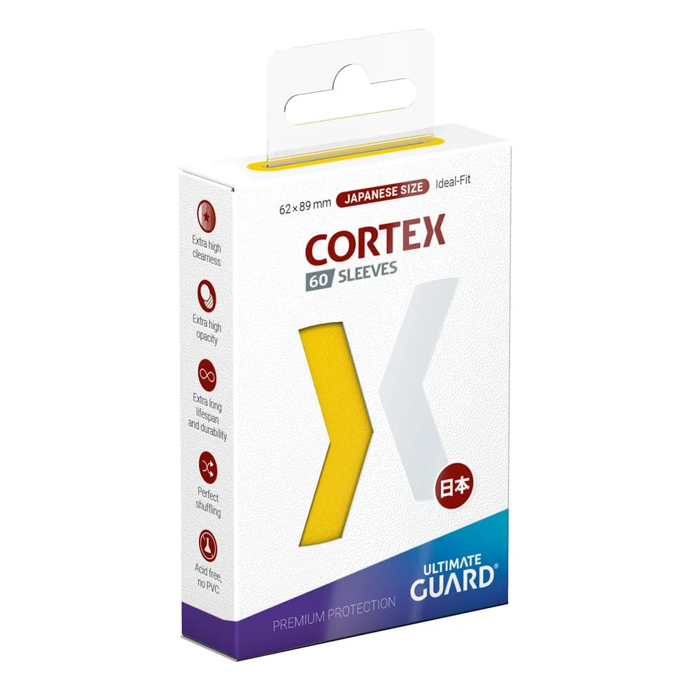 Ultimate Guard Card Sleeves – Yellow Cortex Japanese Size 62 x 89 mm