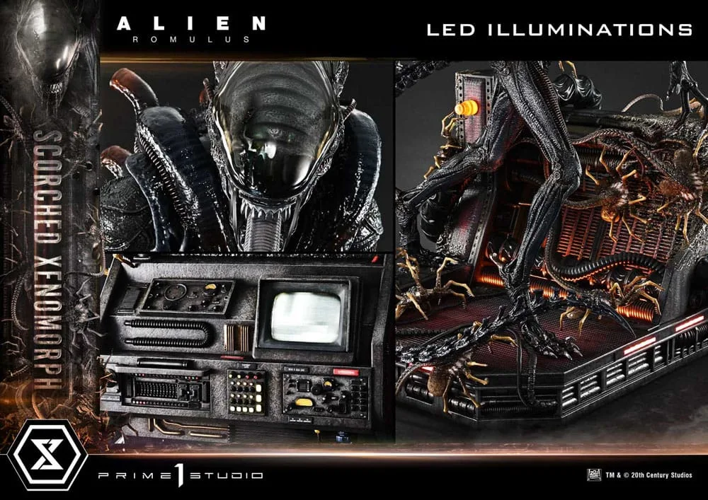 Alien Romulus Statue – Scorched Xenomorph Deluxe Bonus 98 cm 7