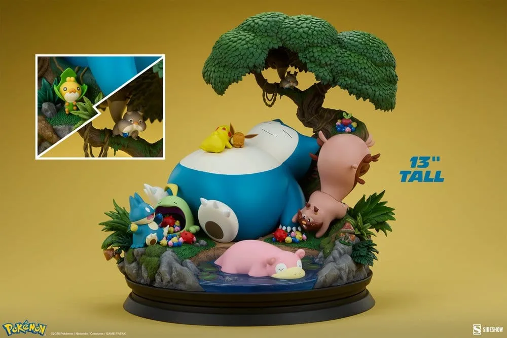 Pokémon Diorama – Snorlax Picnic Scene 33 cm 8