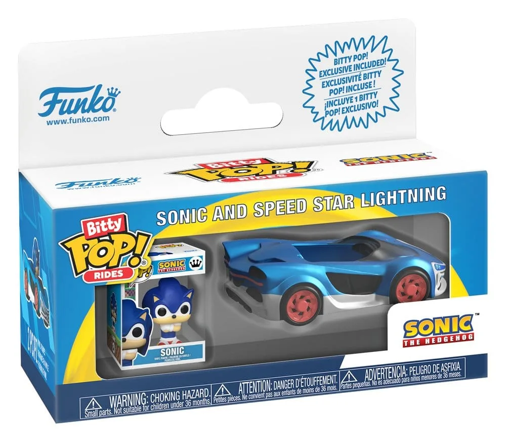 Sonic Bitty Pop Ride figuur met voertuig – Speed Star 2,5 cm 2