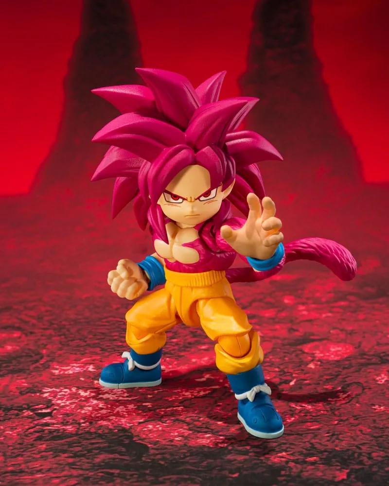 Dragon Ball Daima Action Figure – Super Saiyan 4 Goku Mini 8 cm 2