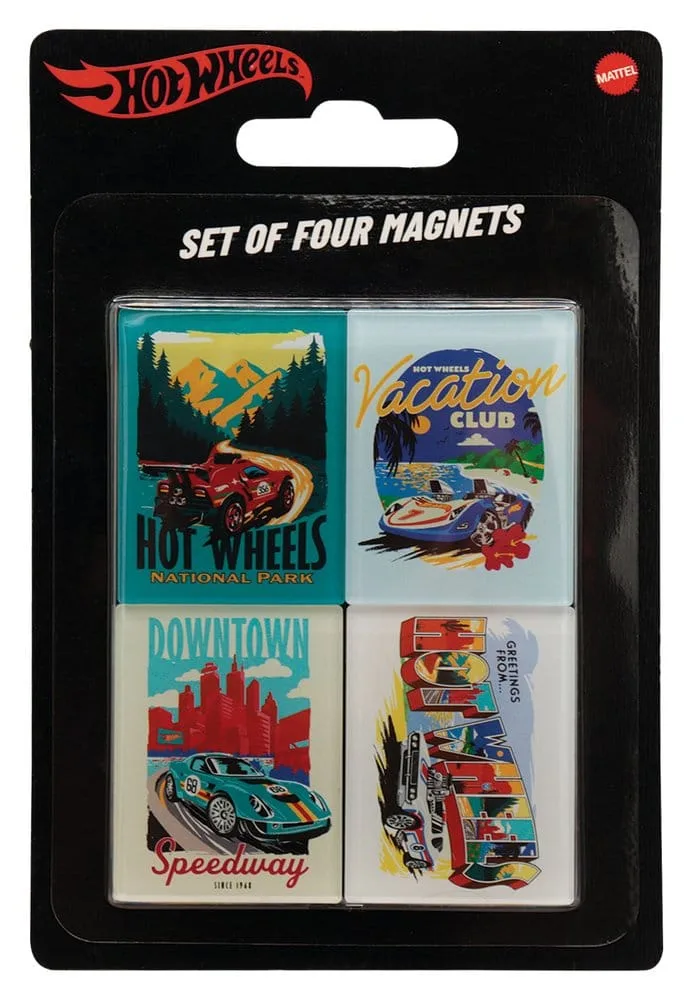 Hot Wheels magnetenset – 4 locatieontwerpen 5 x 4 cm 3