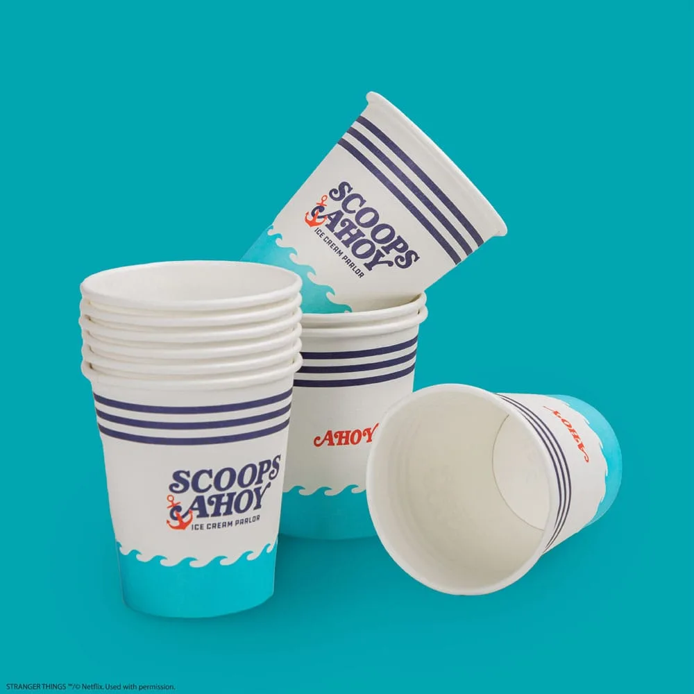 Stranger Things Paper Cups – Scoops Ahoy Set of 24 2