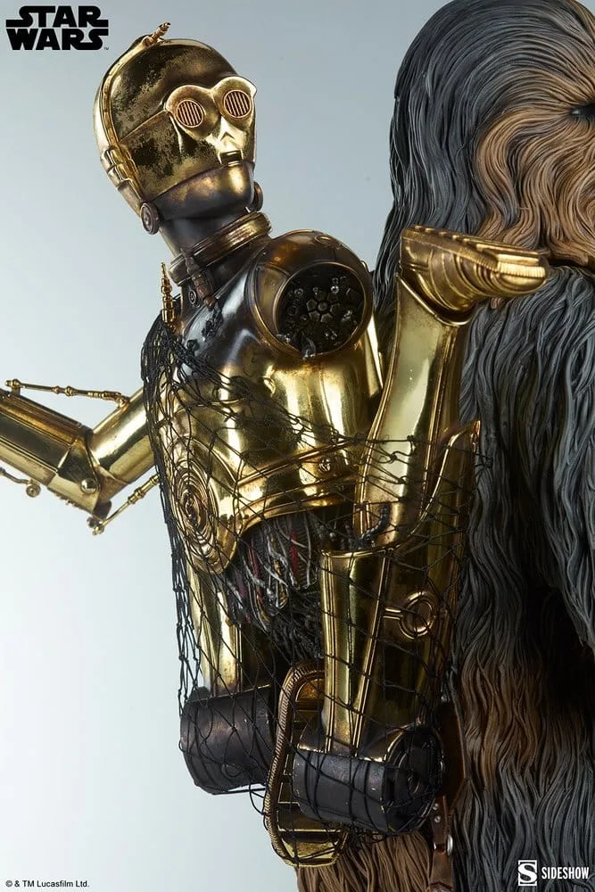 Star Wars Statue – Chewbacca and C-3PO Premium Format 63 cm 14