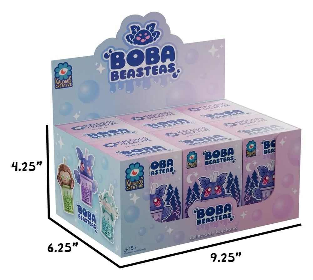 Boba Beasteas Keychain – Blind Box Display of 8 8 cm 5