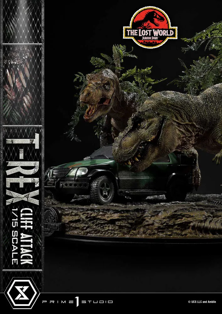 Jurassic Park Statue – Lost World T-Rex Cliff Attack Bonus 53 cm 23