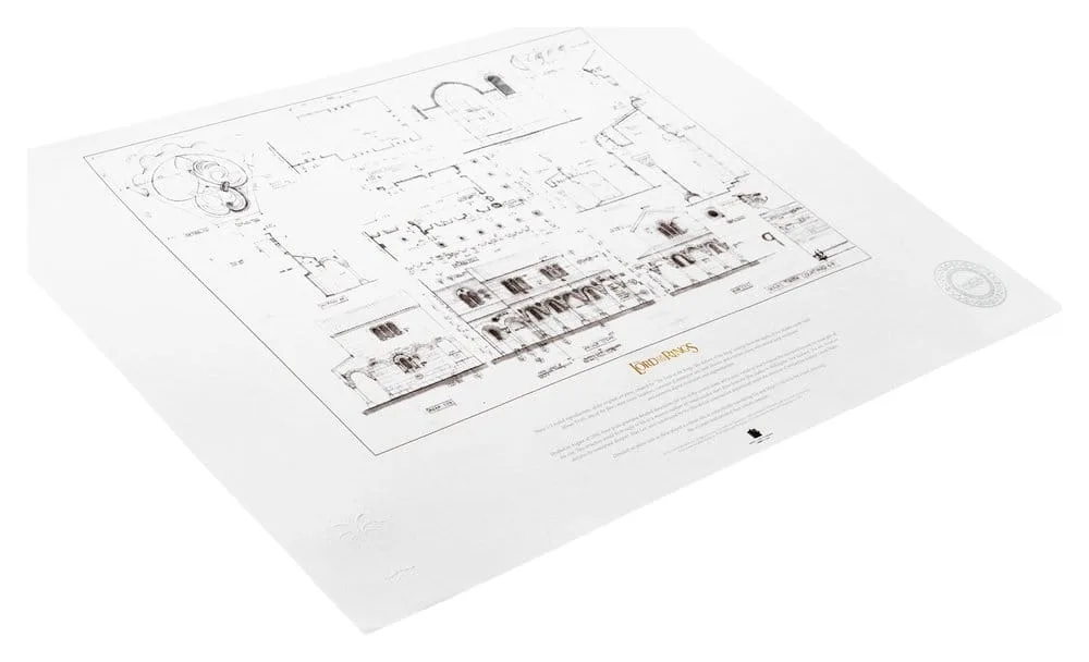 Lord of the Rings Art Print – Minas Tirith Courtyard 59 x 42 cm 2