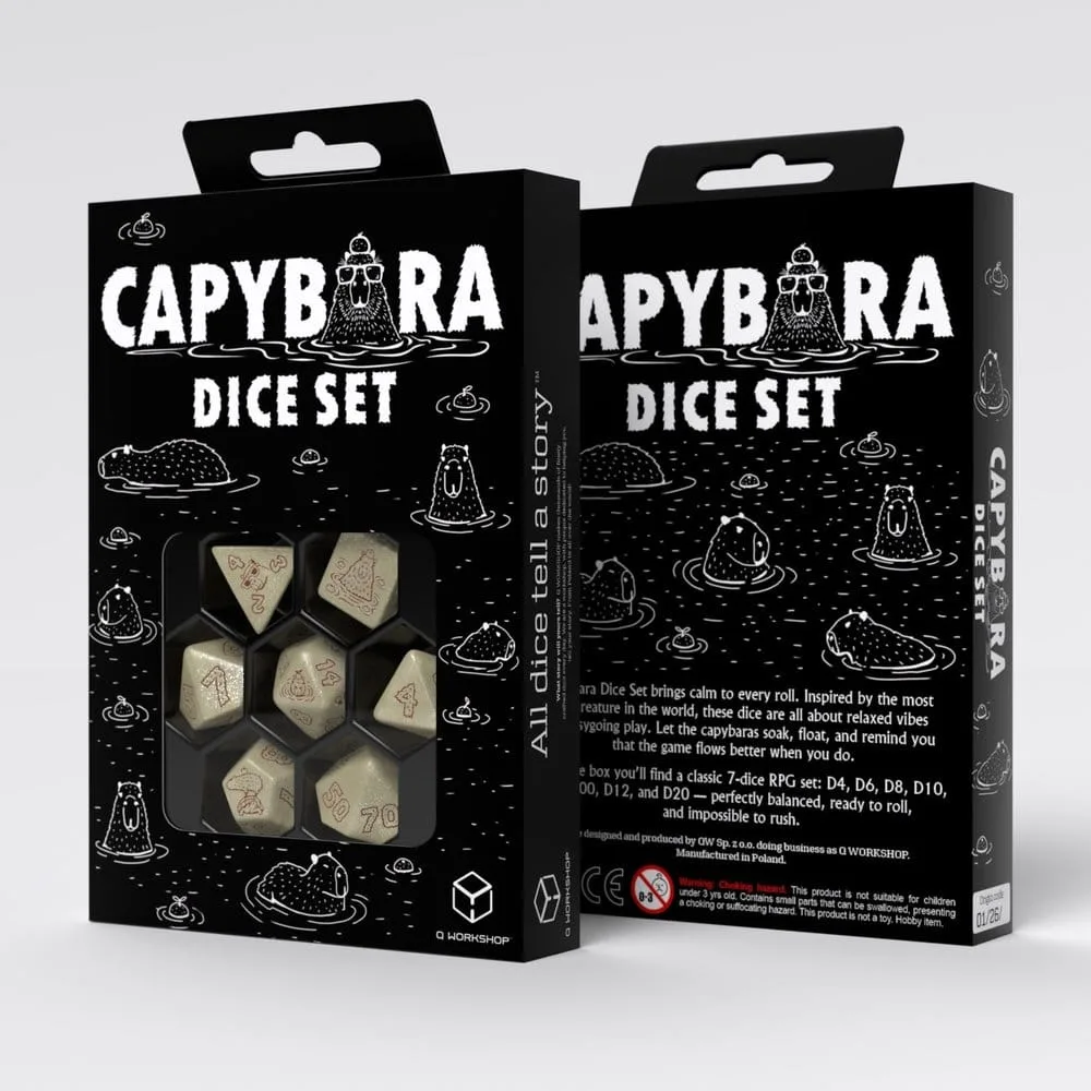 Capybara Würfelset – Sleepie 7-teilig 2