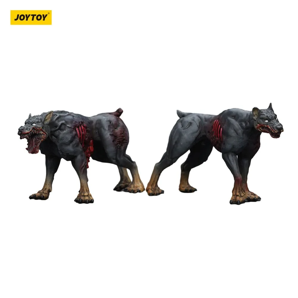 Zombie Dark Source Action Figures – Police Dogs 2-Pack 8 cm 6
