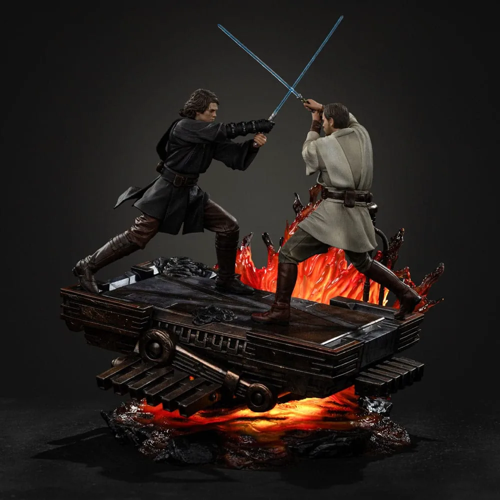 Star Wars Statue – Anakin vs. Obi-Wan mit Beleuchtung 34 cm 2