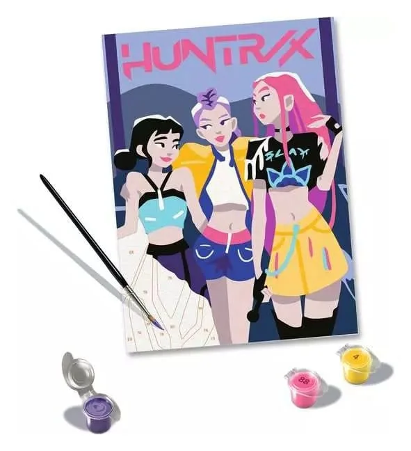 KPop Demon Hunters Paint by Numbers Set – CreArt Huntrix 3