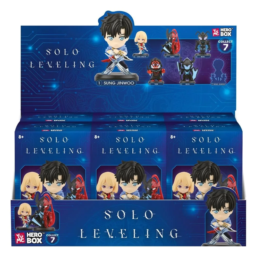 Solo Leveling Mini Figures – Shadow Rising Blind Box Display of 12