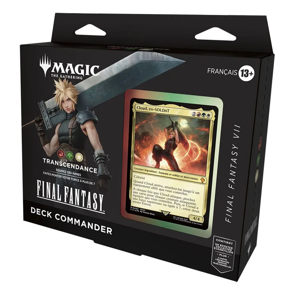 Magic the Gathering Final Fantasy Commander Decks – French Display of 4 7