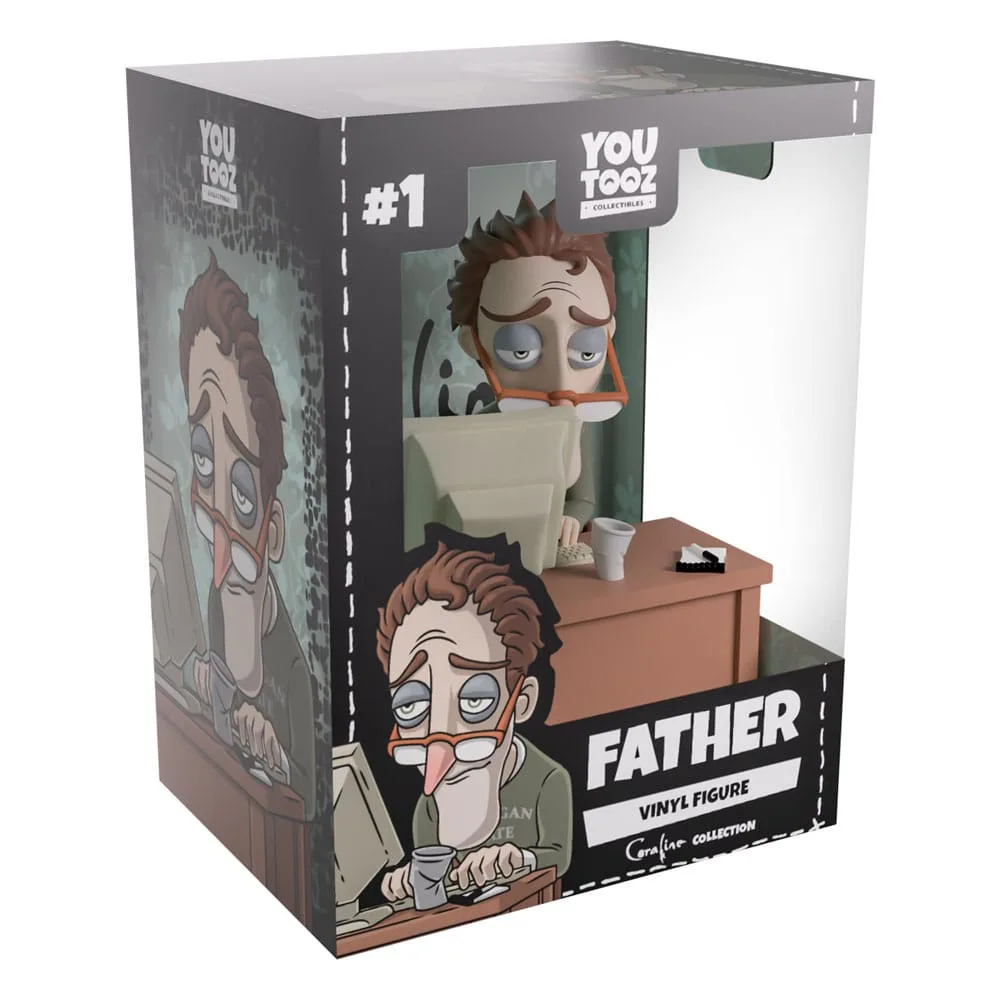 Coraline Vinyl Figure – Father at Computer 12 cm 5