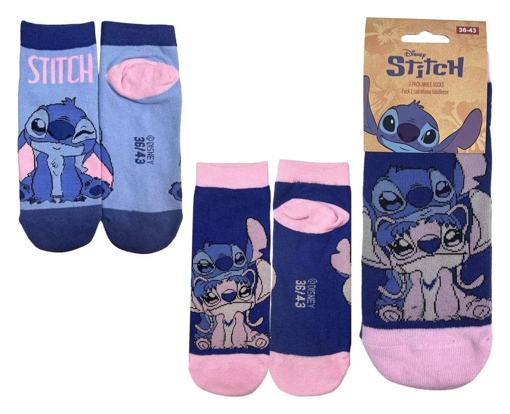 Disney Short Socks – Stitch 2-Pack EU 36-43