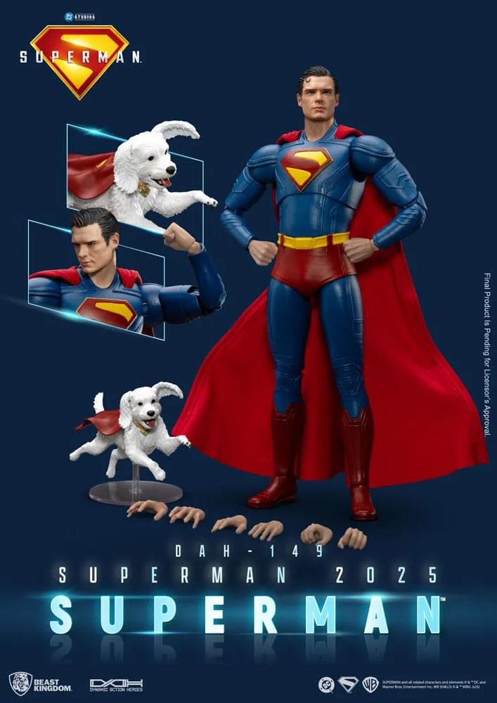 Superman (2025) Action Figure – With Krypto 21 cm 9