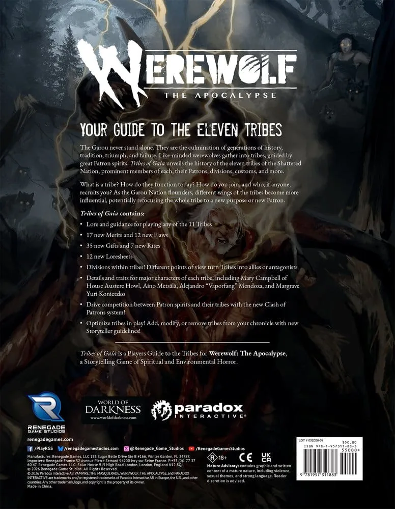 Werewolf: The Apocalypse RPG-boek – Tribes of Gaia 5th Edition 2