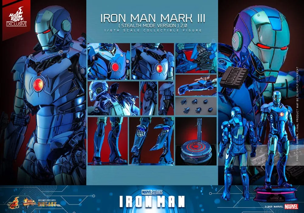 Iron Man Action Figure – Mark III Stealth Mode 2.0 33 cm 19