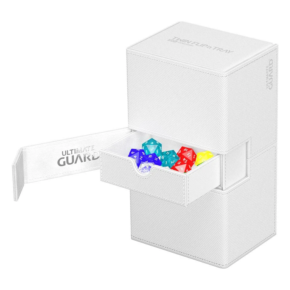 Ultimate Guard Deck Box – White Twin Flip’n’Tray 200+ Xenoskin 3