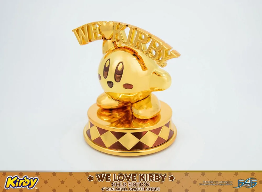 Kirby Die-Cast Statue – We Love Gold Edition 10 cm 12