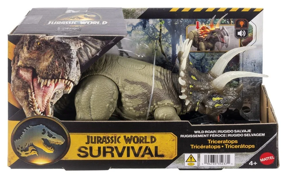Jurassic World Action Figure – Wild Roar Triceratops 31 cm 2