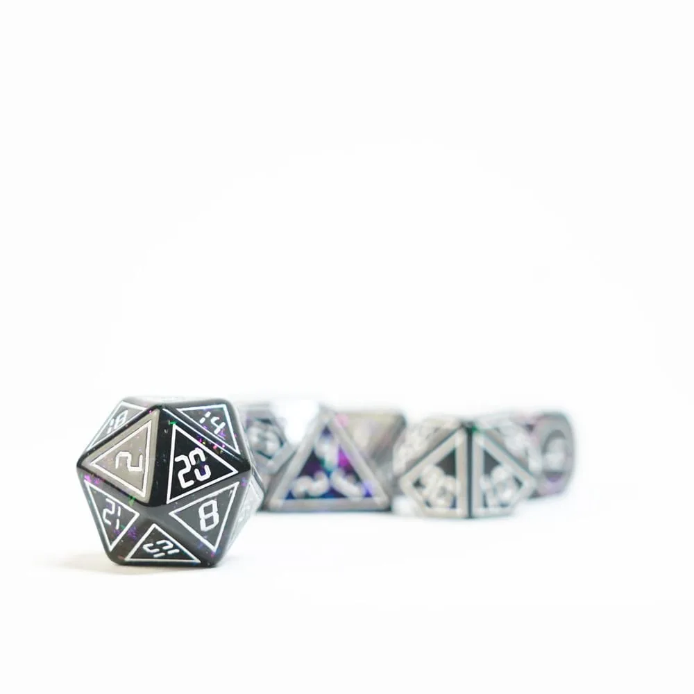 FanRoll Dice Set – Framed Void 7-Piece 16 mm 5