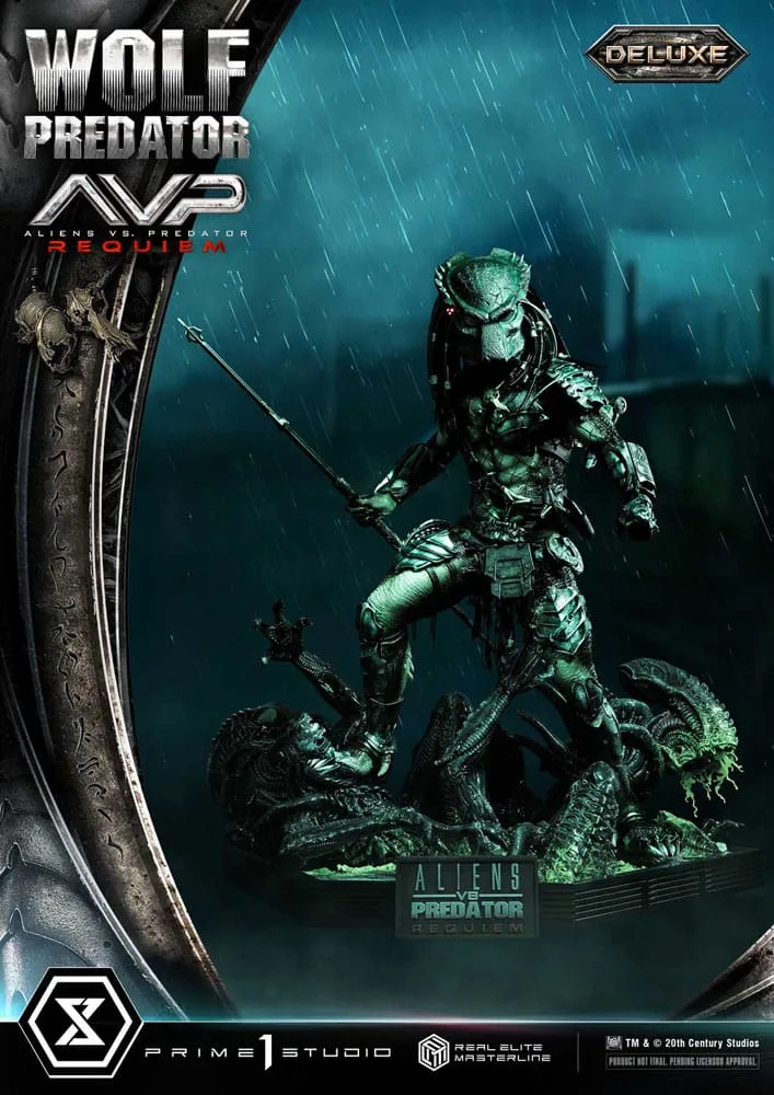 Alien vs. Predator Beeld – Wolf Deluxe Bonus Version 95 cm 17