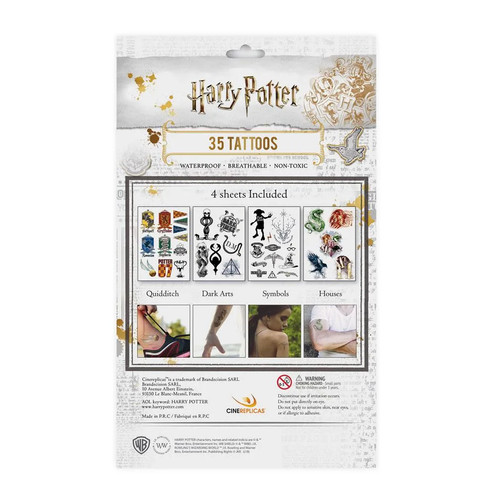 Harry Potter Temporary Tattoos – 35 Designs in Four Themes 2