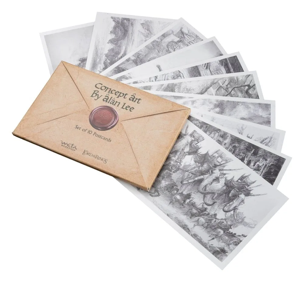 Lord of the Rings Postcard Set – Alan Lee Concept Art 15.2 x 12 cm 1