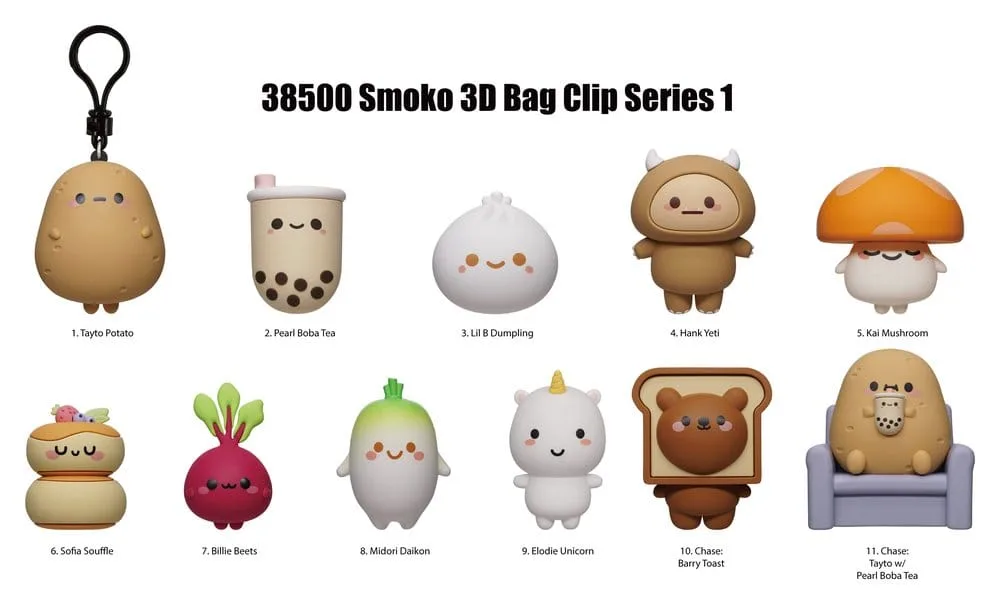 Smoko Foam Bag Clips – Series 1 Blind Bag Display 24-Pack 3