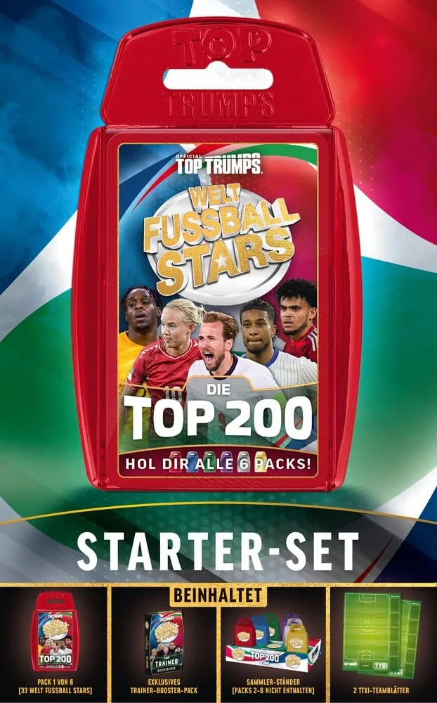 World Football Stars Card Game – 200 Starter Pack German Edition