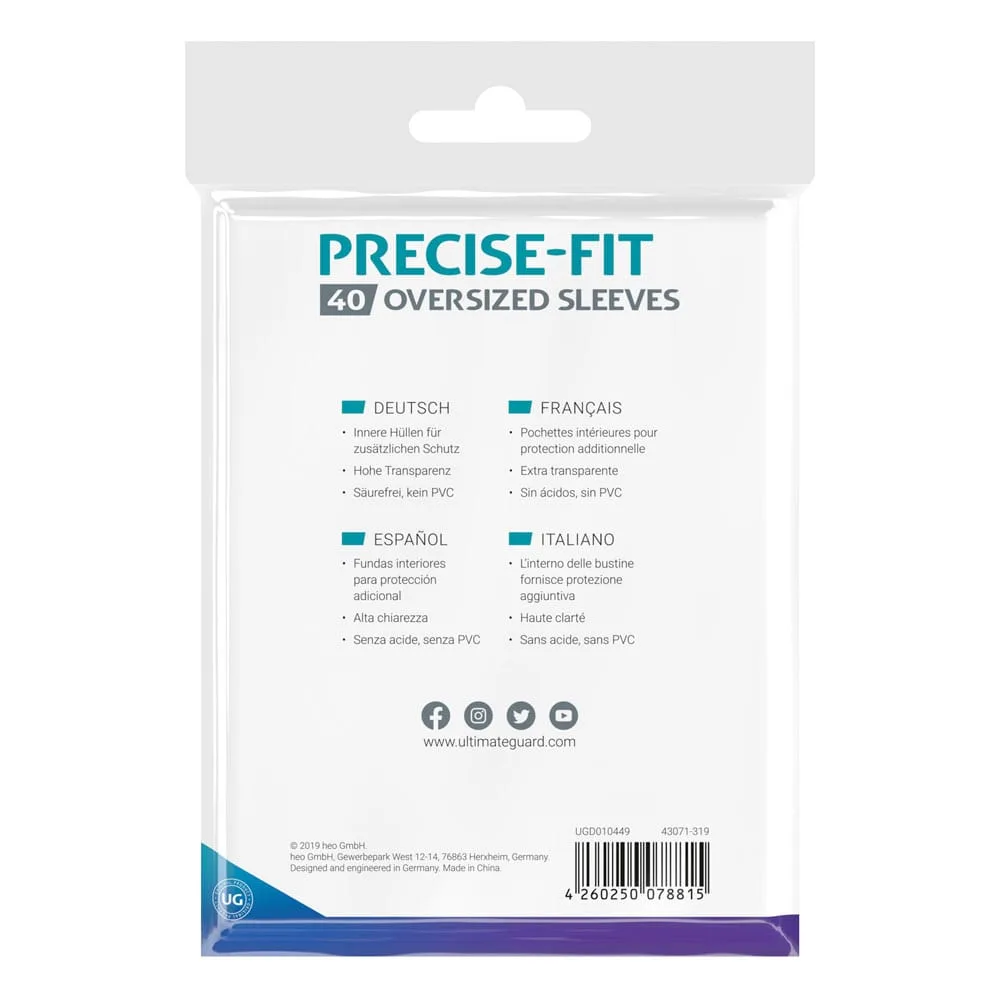 Ultimate Guard Card Sleeves – Precise-Fit Oversized 90 x 128 mm 4