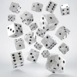 Q Workshop Dice Set – Pearl D6 Full Pack of 20 16 mm 2