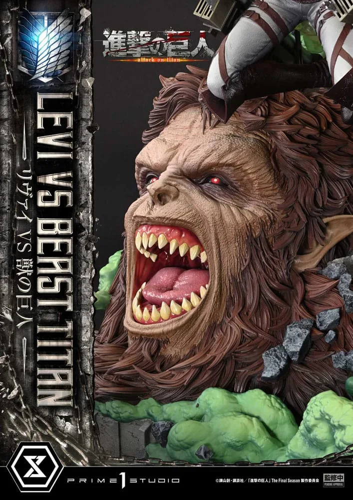 Attack on Titan Statue – Levi Versus Beast Titan 73 cm 16