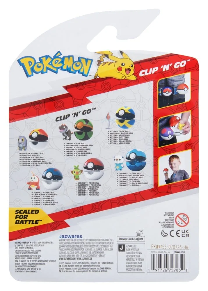 Pokémon Action Figure Set – Clip ‘n’ Go Frigibax and Repeat Ball 4