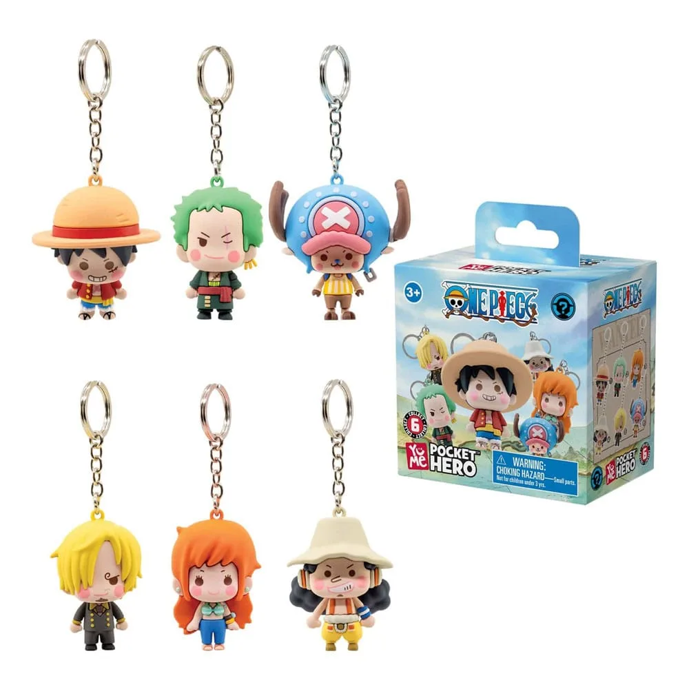 One Piece Keychain Display – Pocket Hero Series 2 12 Pack 6–7 cm